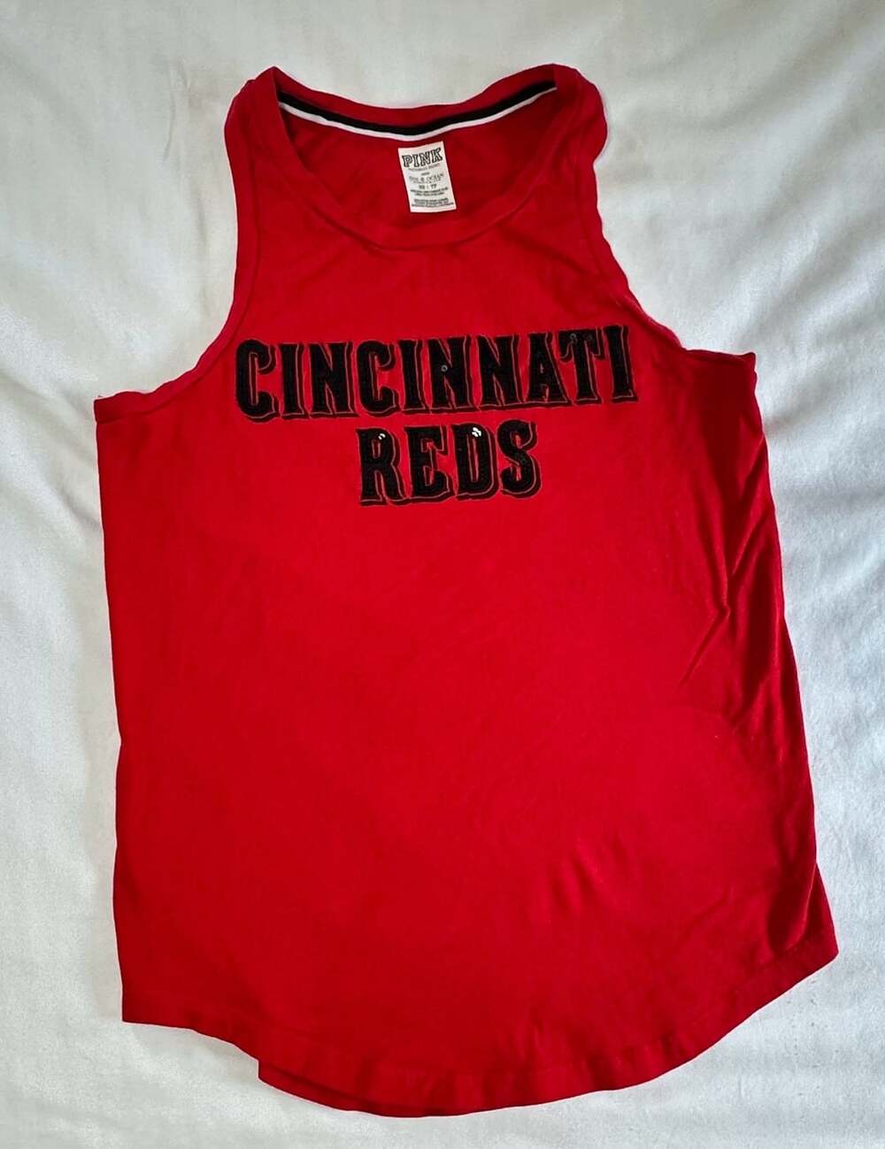 Victoria's Secret Pink 5th & Ocean Cincinnati Reds Tank Top